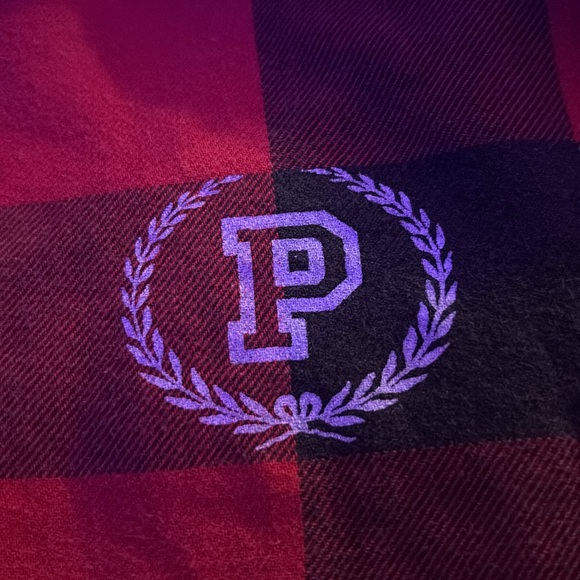 HTF PINK VICTORIAS SECRET RED AND BLACK BUFFALO CHECKERED PLAID - Picture 2 of 9